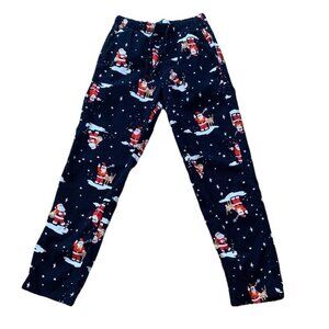 Old Navy Small Santa Claus Christmas Winter Flannel Pajama Pants 31” Inseam